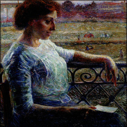 Umberto Boccioni - Sister on the Balcony 1909 | Digital Download - 1 image