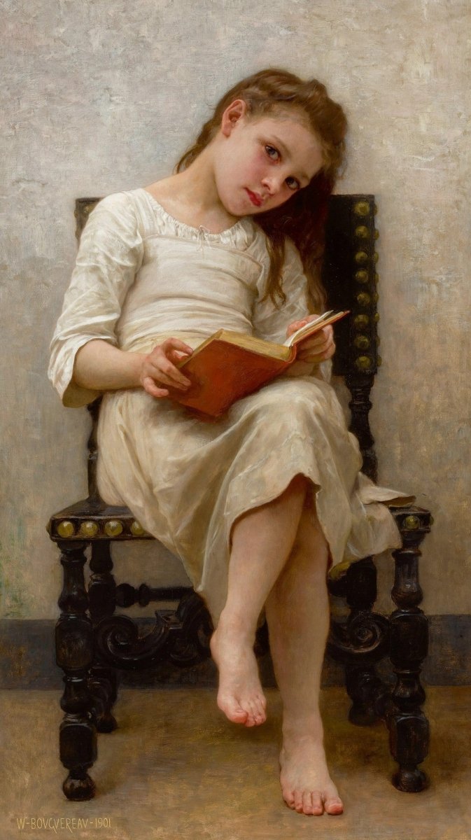 People that Read - 100 Images Vintage Art Collection | Dimensions 2880 x 5139 pixels