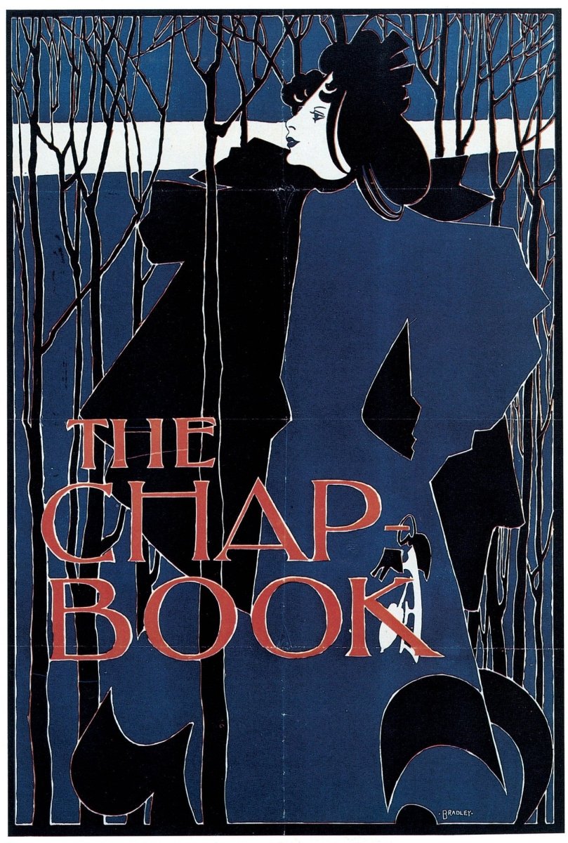 William H. Bradley (1868-1962) - The Chap-Book, Blue Lady | Dimensions 4725 x 7010 pixels