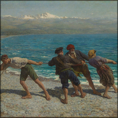 Jules Breton - Fishermen at Menton 1878 | Digital Download - 1 image