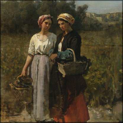Jules Breton - Two young women 1862 | Digital Download - 1 image