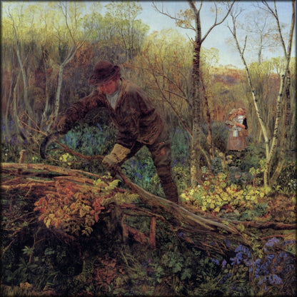 John Brett (1831-1902) - The Hedger | Digital Download - 1 image