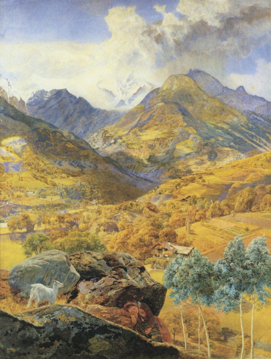 John Brett - The Val d'Aosta 1858 | Dimensions 4950 x 6550 pixels