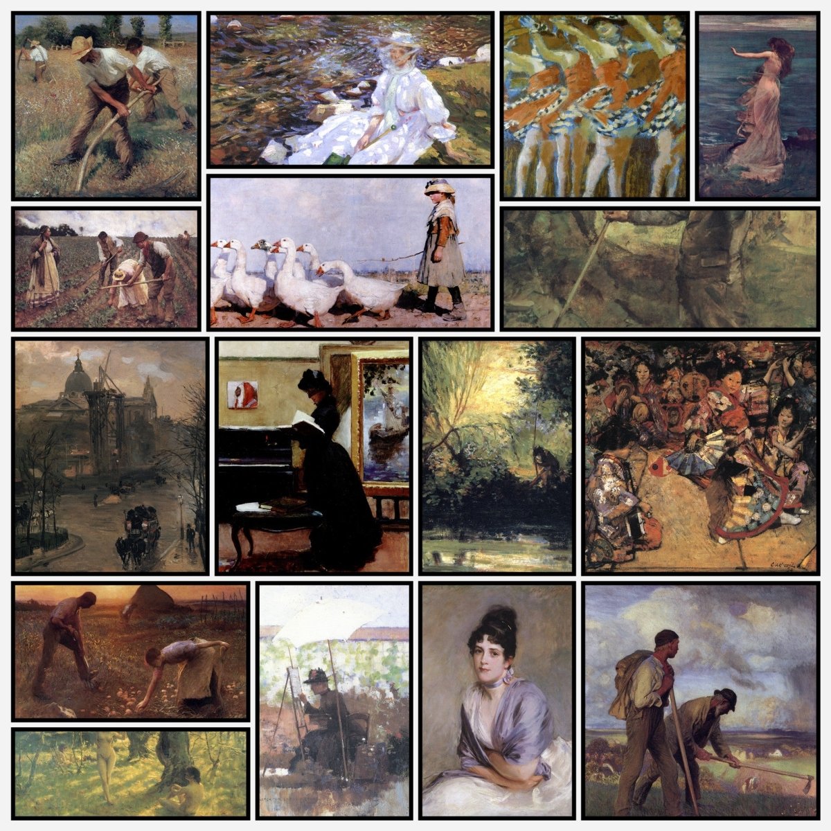 British Impressionism Collection - 100 Images to Download | A snapshot of some of the images