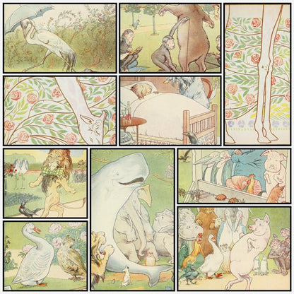 Johnny Crow's garden 1903 - L. Leslie Brooke - 10 images | A snapshot of the images