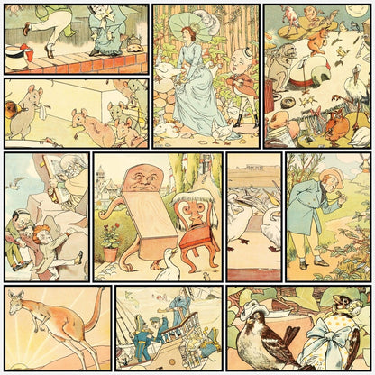 Nonsense Songs c.1910 - L. Leslie Brooke - 13 images | A snapshot of some of the images