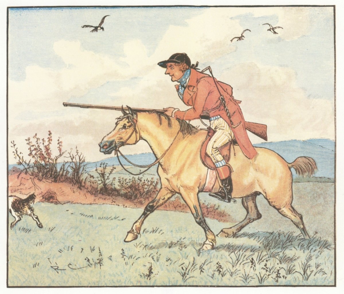Hey Diddle Diddle & Baby Bunting 1882 - Randolph Caldecott | Dimensions 4571 x 3906 pixels