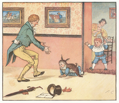Hey Diddle Diddle & Baby Bunting 1882 - Randolph Caldecott | Dimensions 4527 x 3915 pixels