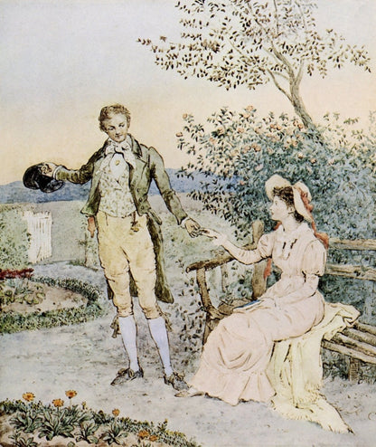 Randolph Caldecott (1846-1886) - Says I My Pretty Lass 1887 | Dimensions 4408 x 5232 pixels