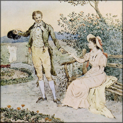 Randolph Caldecott (1846-1886) - Says I My Pretty Lass 1887 | Digital Download - 1 image
