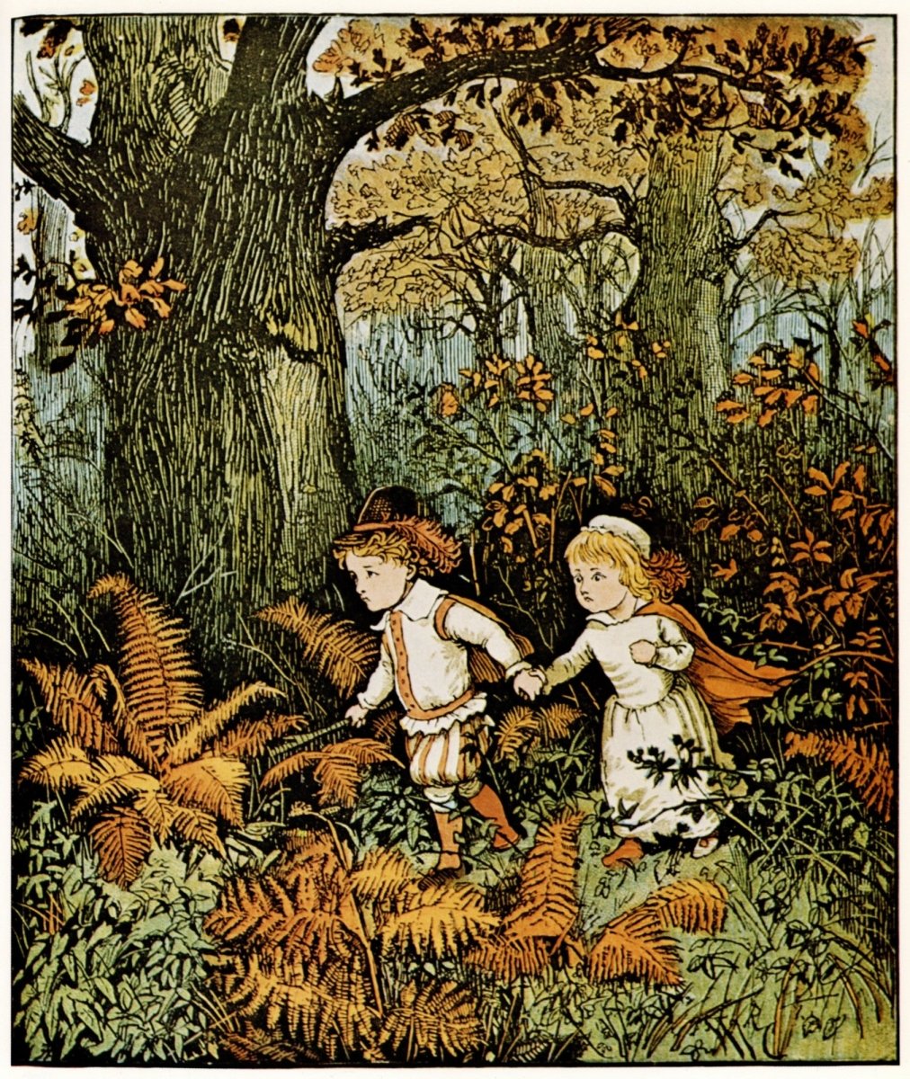 Randolph Caldecott  (1846-1886) - The Babes in the Wood 1879 | Dimensions 4704 x 5576 pixels