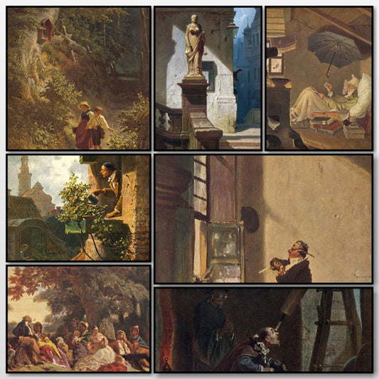 Carl Spitzweg Public Domain Images to Download | A snapshot of the images