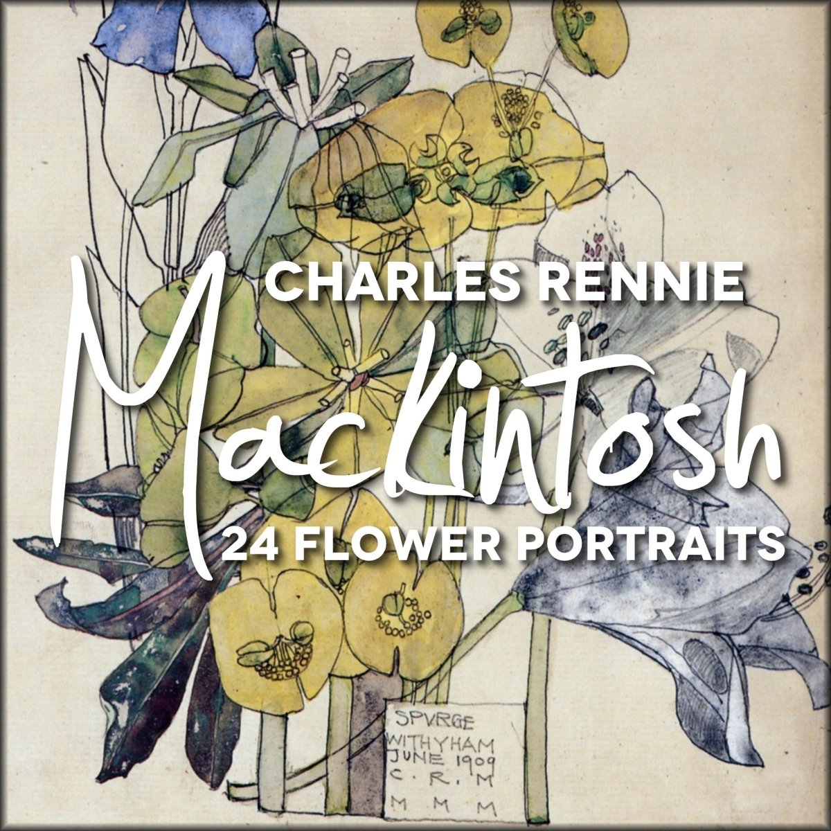 Charles Rennie Mackintosh Public Domain Images to Download | Includes Mackintosh 24 High Resolution Flower Portraits
