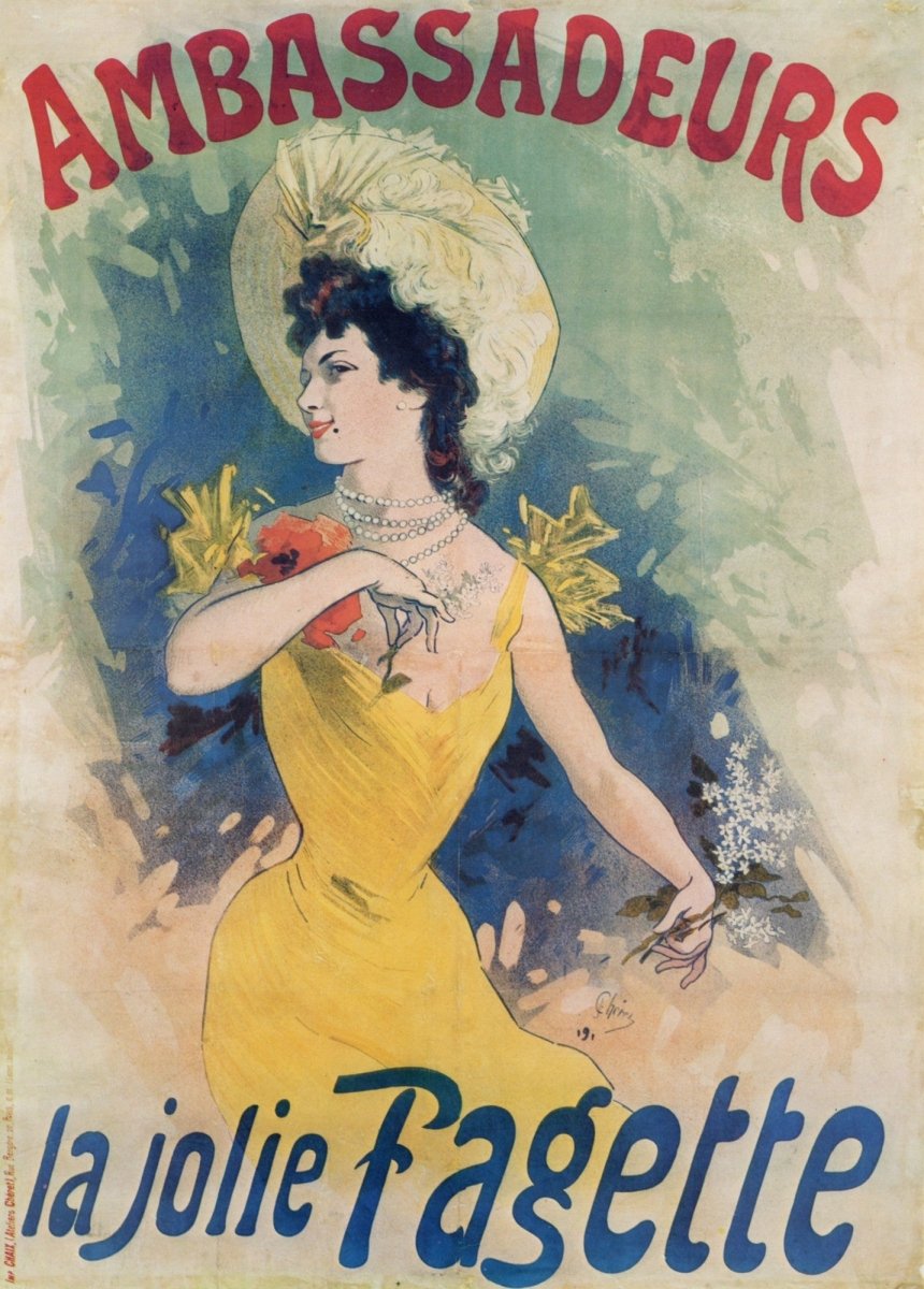 Jules Chéret Posters - 45 images to Download | Dimensions 4635 x 6471 pixels