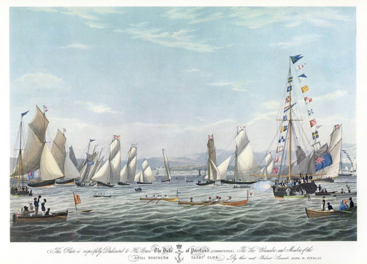 William Clark - Royal Northern Yacht Club c.1840 | Dimensions 8668 x 6237 pixels