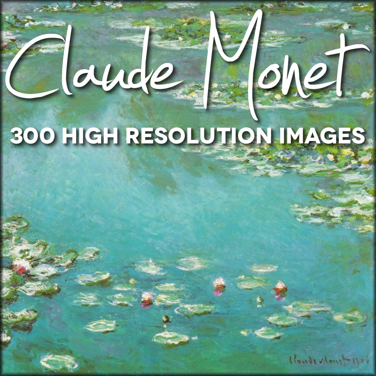 Claude Monet Public Domain Images | Digital Download - 300 images