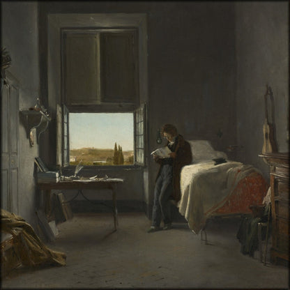Léon Cogniet - The Artist in His Room at the Villa Medici | Digital Download - 1 image