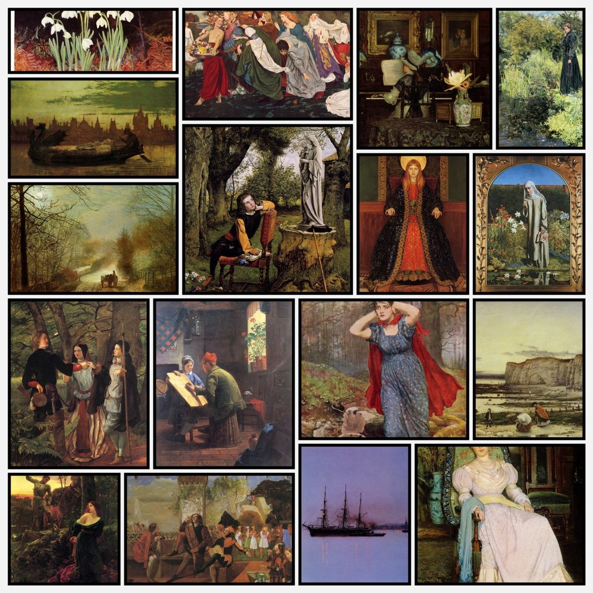 Pre-Raphaelite Public Domain Images to Download | A snapshot of some of the images