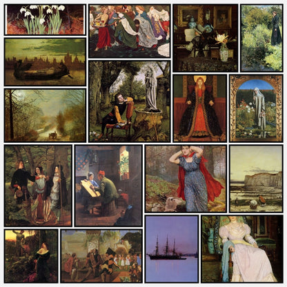 Pre-Raphaelite Public Domain Images to Download | A snapshot of some of the images