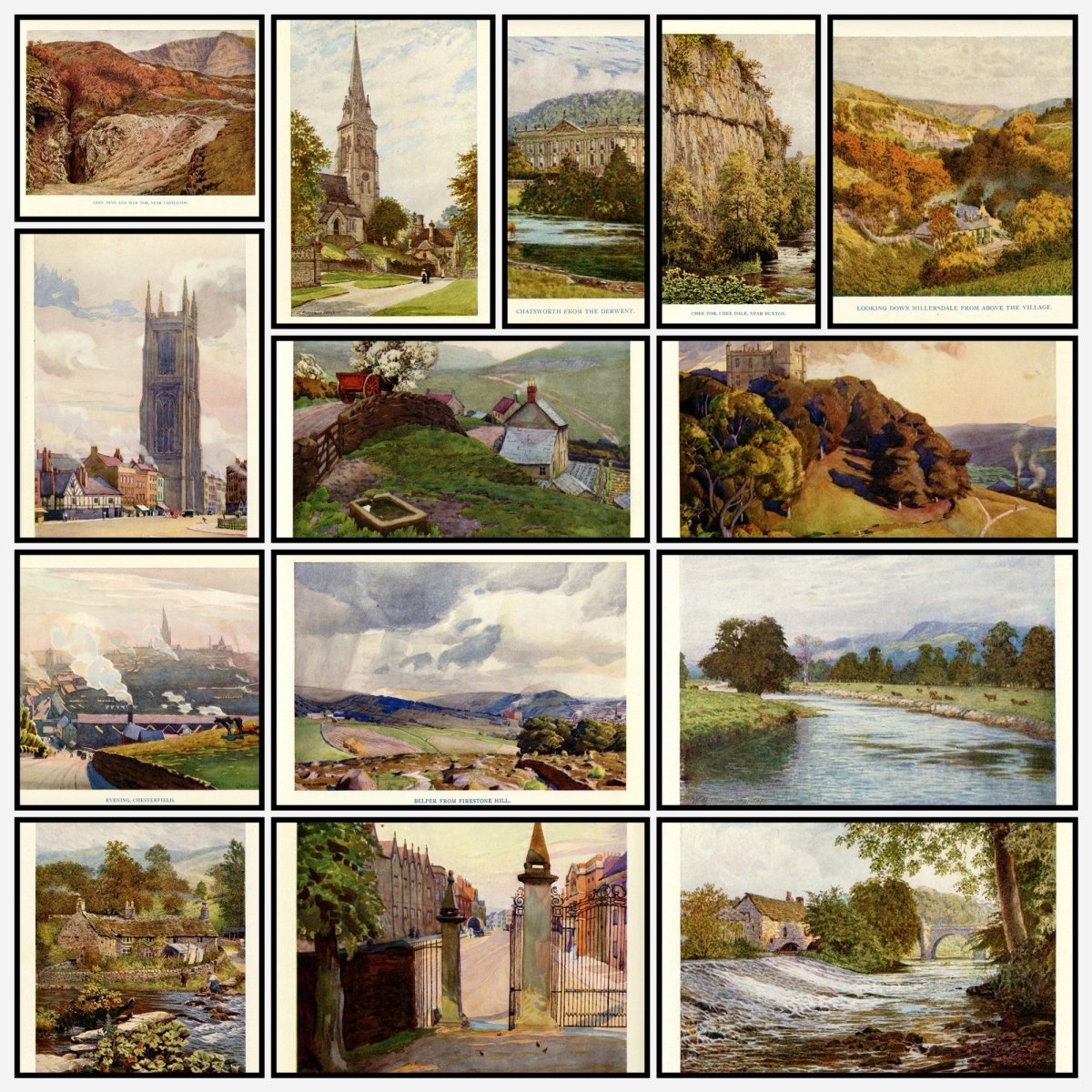 Derbyshire 1927 - A. Heaton Cooper & W. Biscombe Gardner | A snapshot of some of the images
