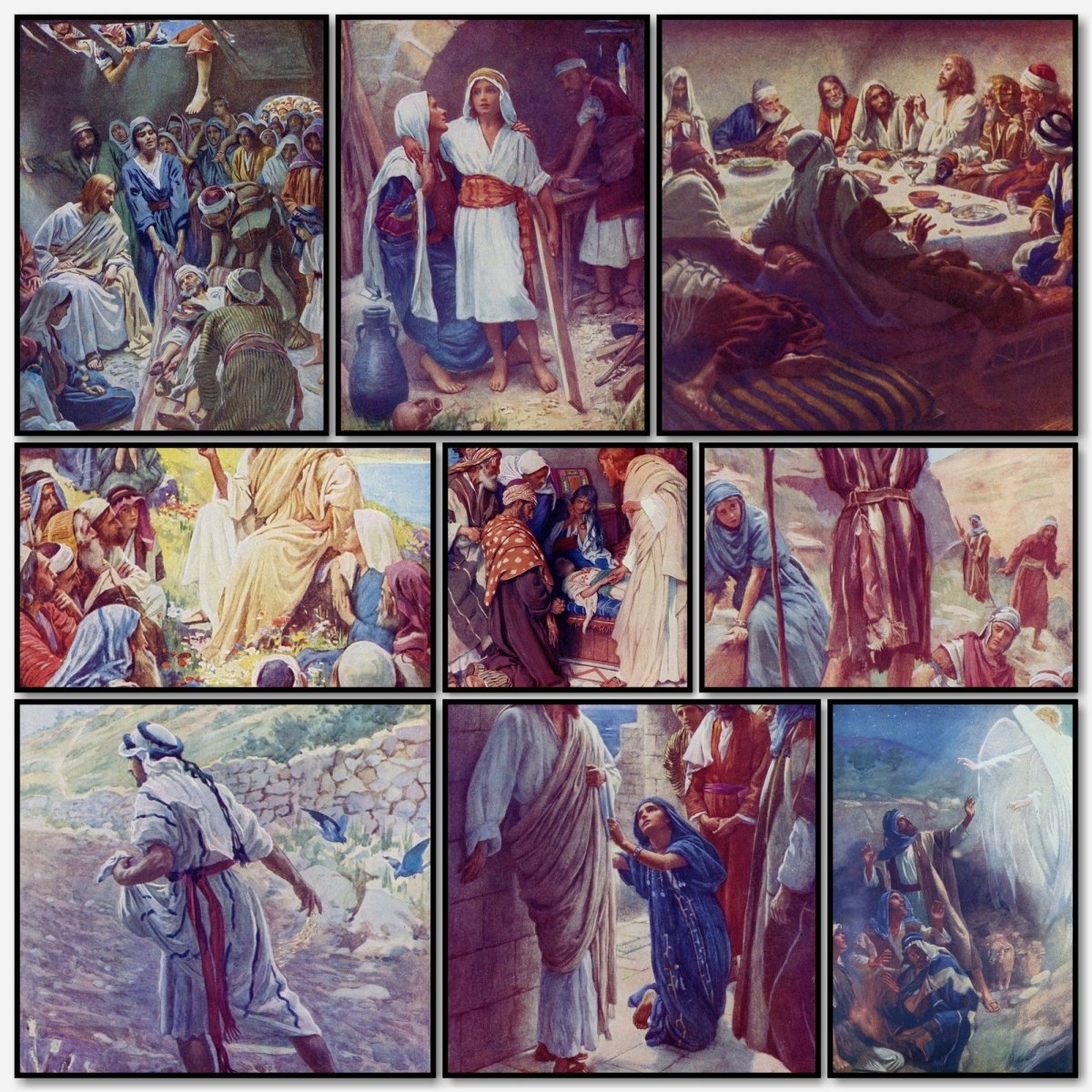 Stories about Jesus 1959 - Harold Copping - 31 images | A snapshot of some of the images