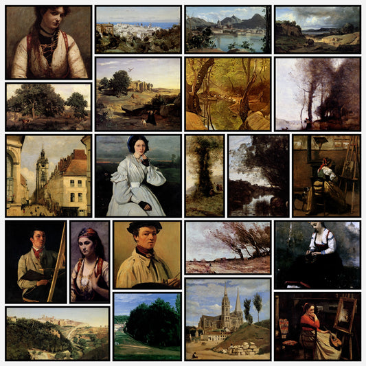 Jean-Baptiste Camille Corot Public Domain Images to Download | A snapshot of some of the images
