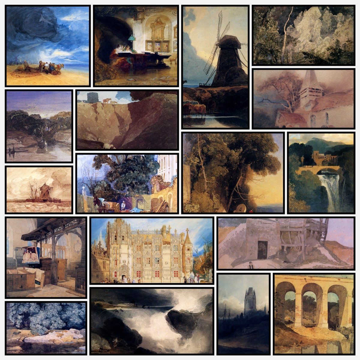 John Sell Cotman Public Domain Images to Download | A snapshot of some of the images