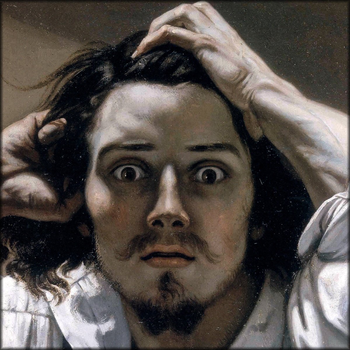Gustave Courbet (1819-1877) - The Desperate Man 1843 | Digital Download - 1 image