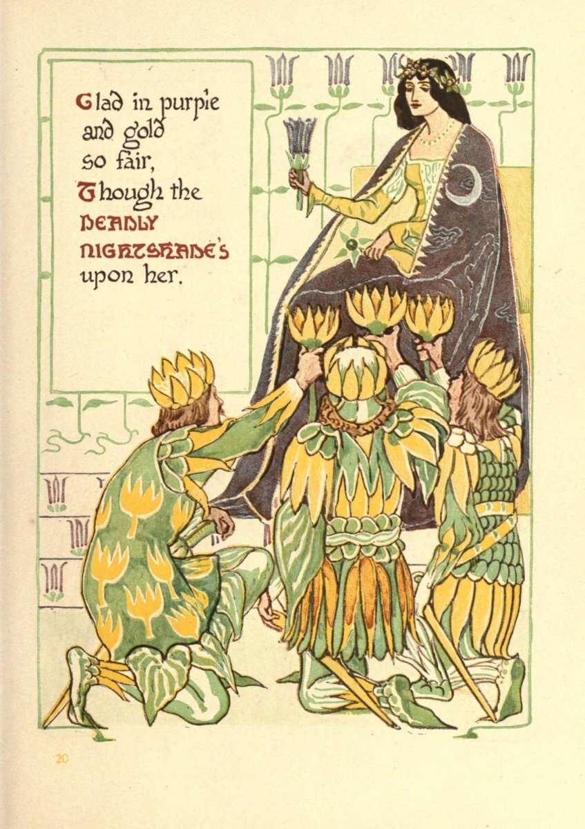 A Floral Fantasy, 1899 - Walter Crane - 51 images | Dimensions 1995 x 2825 pixels