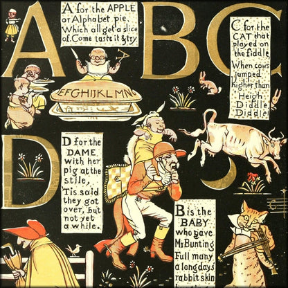 The Absurd ABC 1897 - Walter Crane - 9 images | Digital Download - 9 images