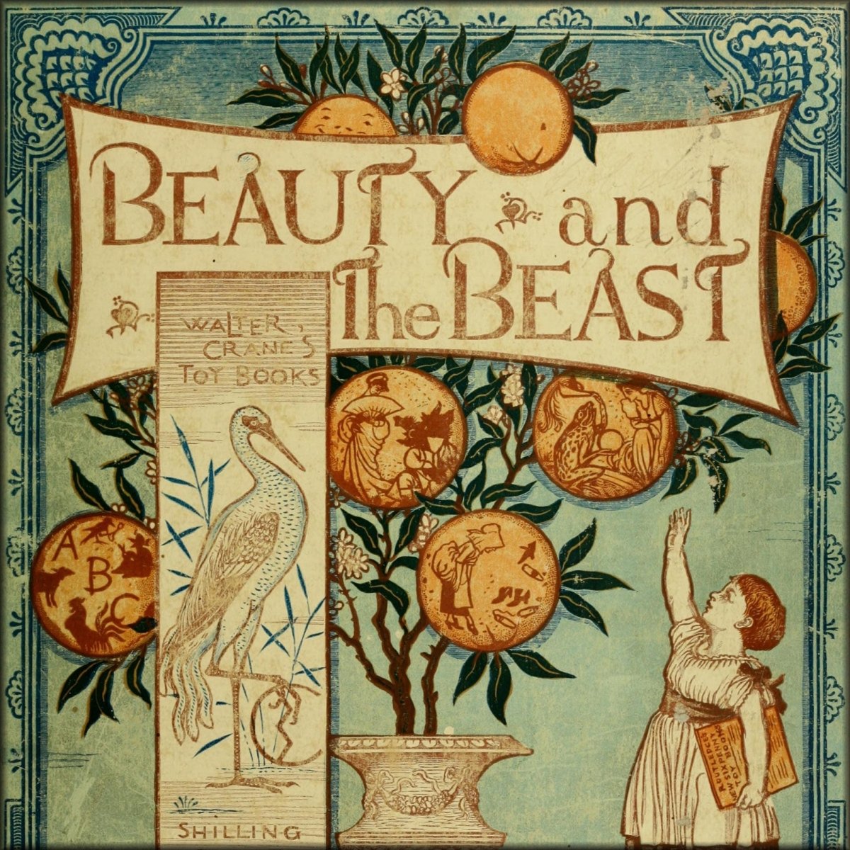 Beauty & the Beast 1875 - Walter Crane - 7 images | Digital Download - 7 images