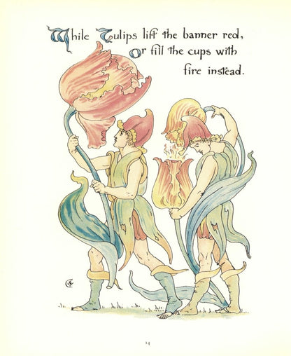 Flora's Feast 1889 - Walter Crane - 40 images | Dimensions 4842 x 5913 pixels