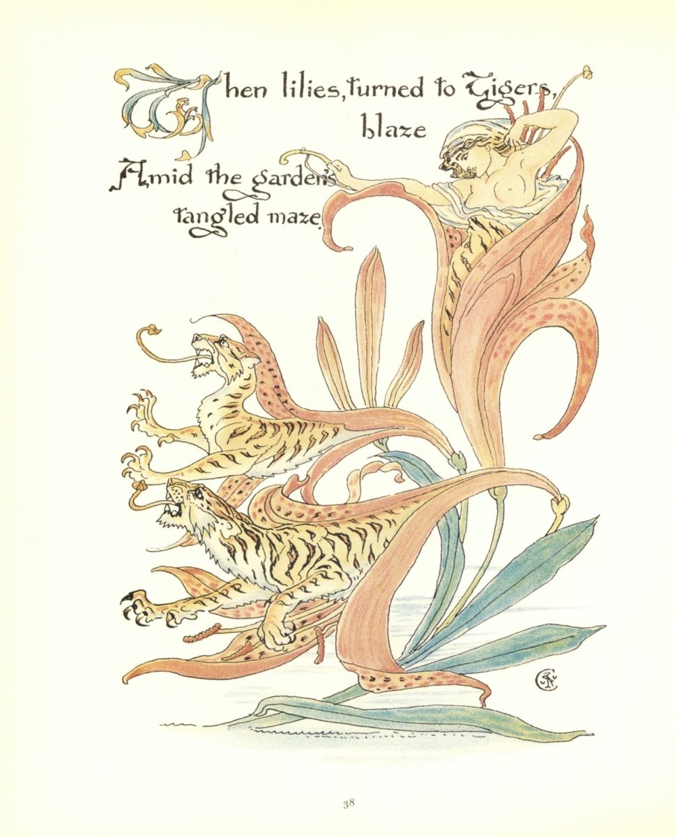 Flora's Feast 1889 - Walter Crane - 40 images | Dimensions 4824 x 5976 pixels