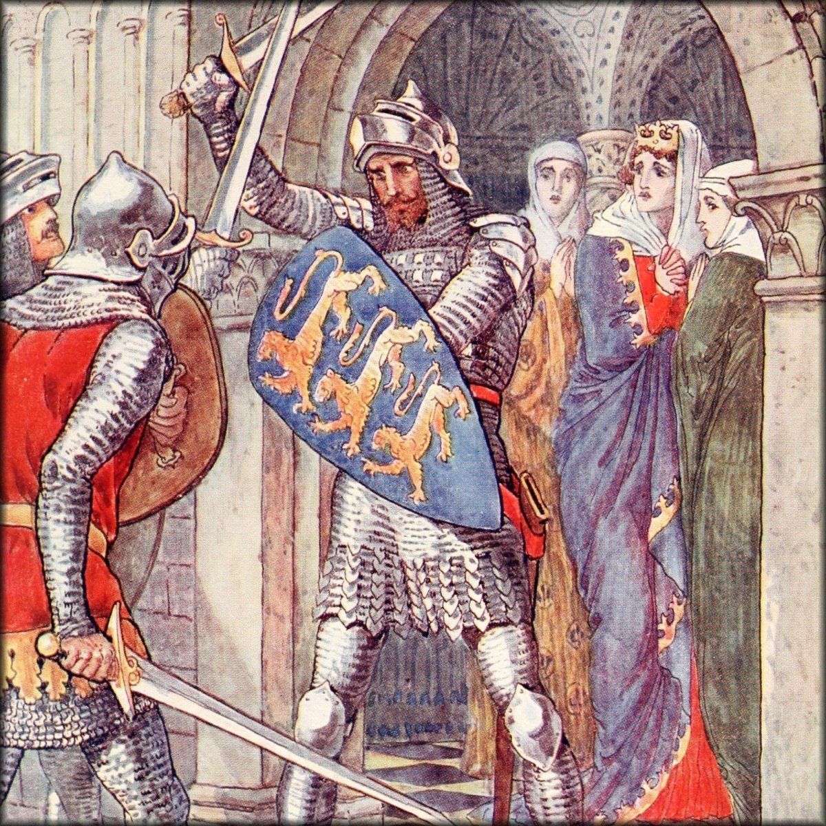 King Arthur's Knights 1911 - Walter Crane - 16 images | Digital Download - 16 images