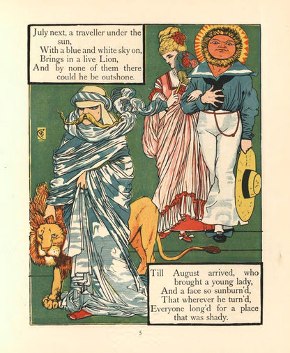 King Luckie Boy's Party 1900 - Walter Crane - 10 images | Dimensions 4626 x 5643 pixels