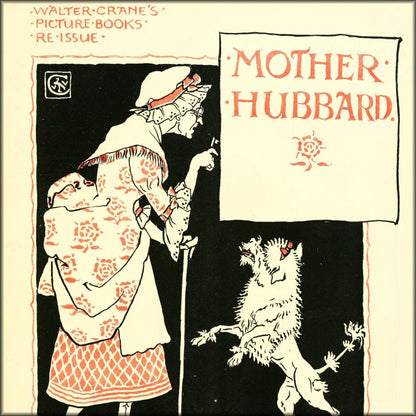 Mother Hubbard 1897 - Walter Crane - 9 images | Digital Download - 9 images