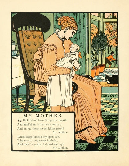 My Mother 1897 - Walter Crane - 9 images | Dimensions 2190 x 2810 pixels