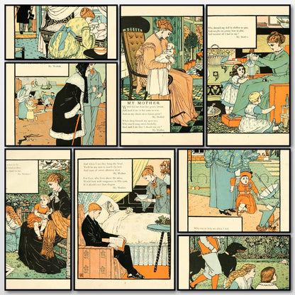 My Mother 1897 - Walter Crane - 9 images | A snapshot of some of the images