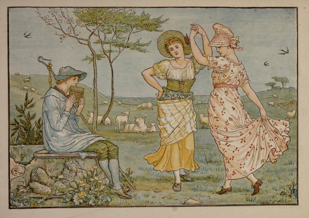 Pan Pipes 1883 - Walter Crane - 54 images | Dimensions 3260 x 2300 pixels