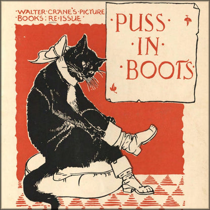 Puss in Boots 1900 - Walter Crane - 11 images | Digital Download - 11 images