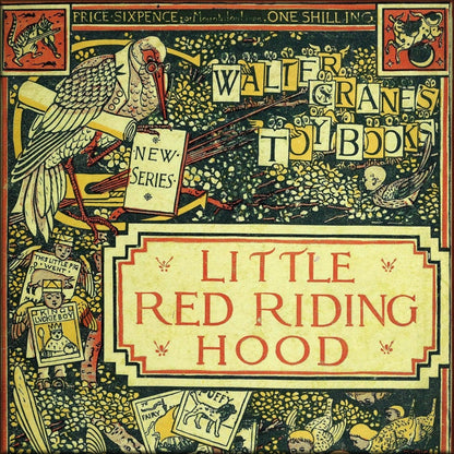 Little Red Riding Hood 1875 - Walter Crane - 9 images | Digital Download - 9 images