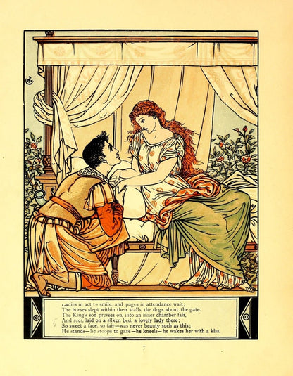 Sleeping Beauty 1911 - Walter Crane - 24 images | Dimensions 2362 x 3037 pixels