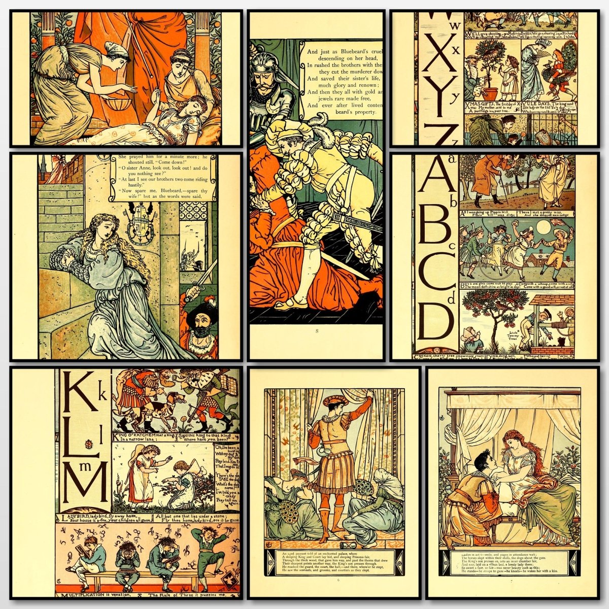 Sleeping Beauty 1911 - Walter Crane - 24 images | A snapshot of some of the images