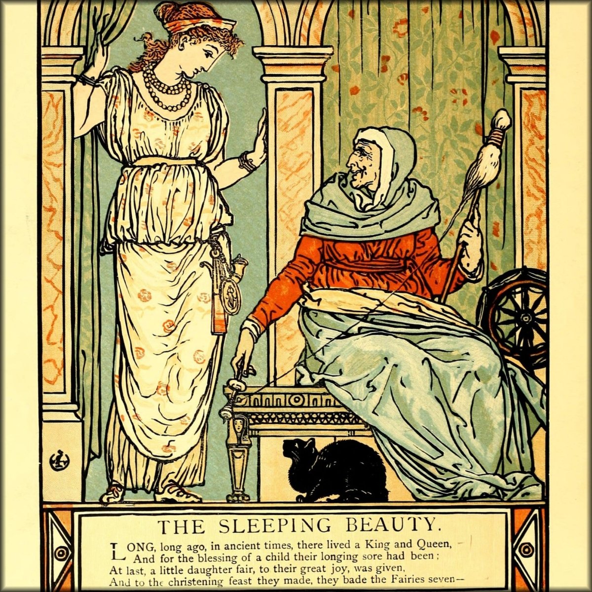 Sleeping Beauty 1911 - Walter Crane - 24 images | Digital Download - 24 images