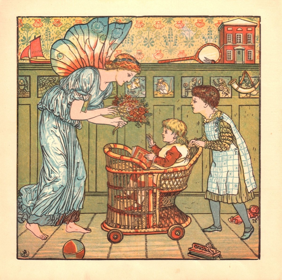 The Baby's Bouquet 1878 - Walter Crane - 60 images | Dimensions 4179 x 4151 pixels