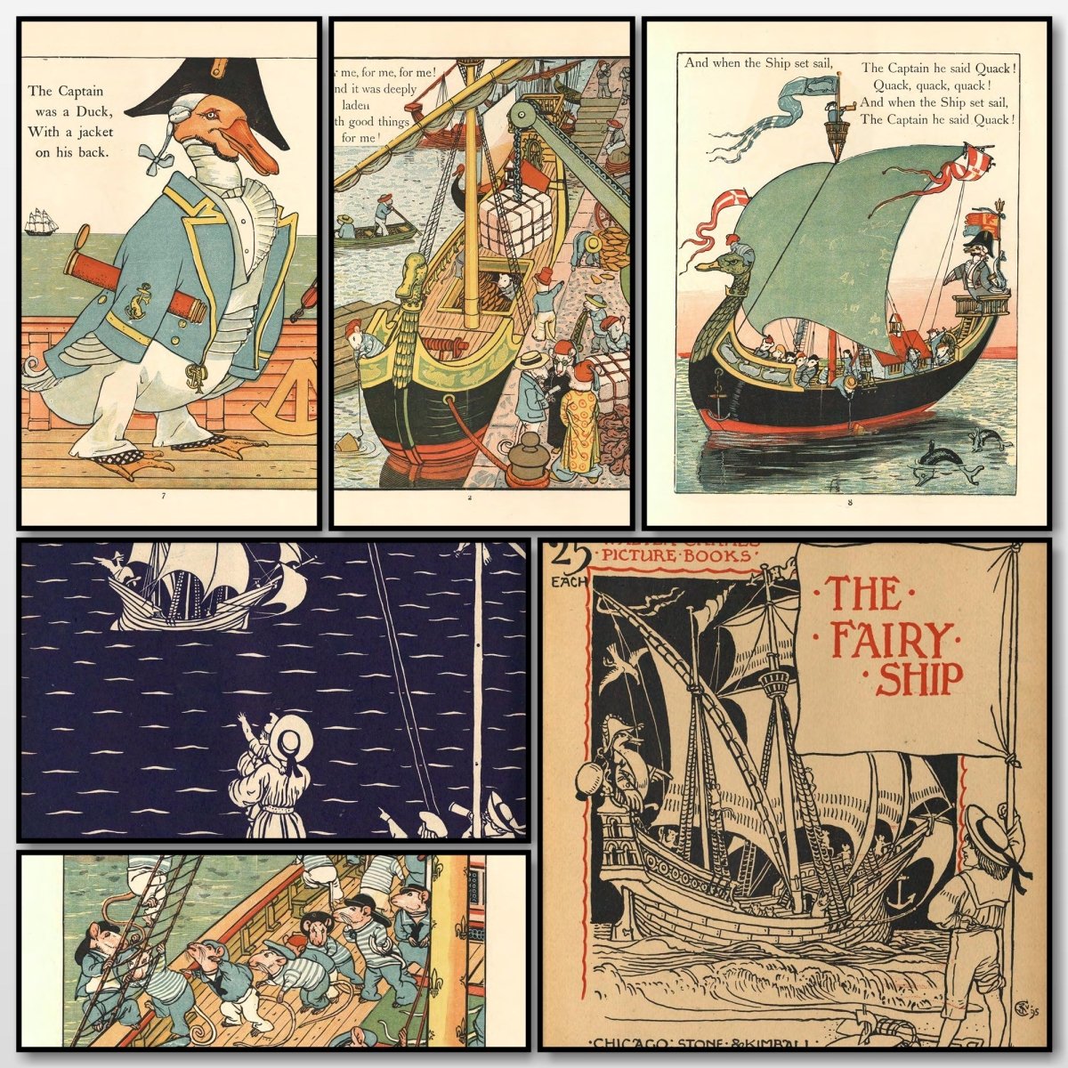 The Fairy Ship, 1900 - Walter Crane - 10 images | A snapshot of some of the images