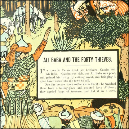 The Forty Thieves, 1898 - Walter Crane - 11 images | Digital Download - 11 images