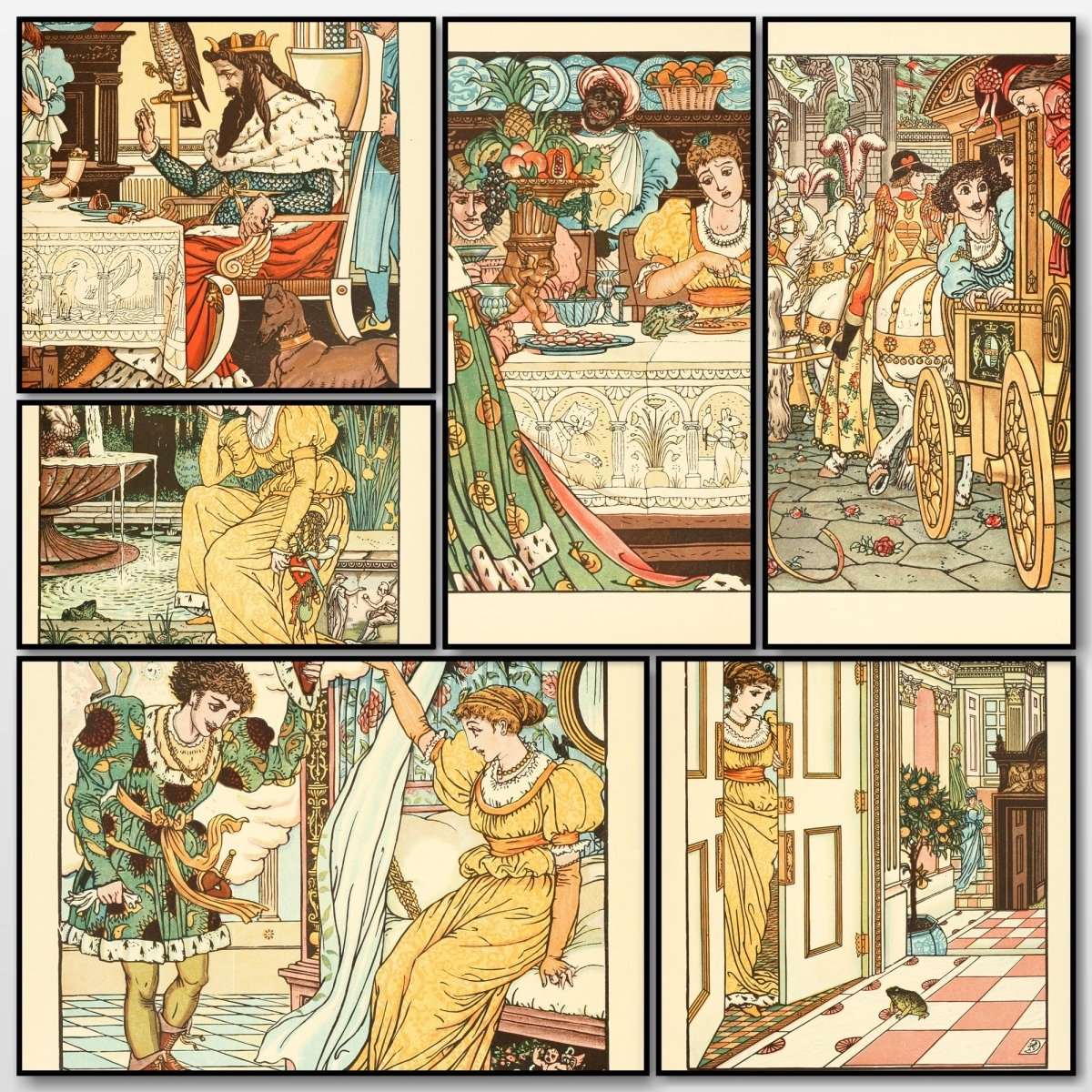 The Frog Prince, 1874 - Walter Crane - 6 images | A snapshot of the images