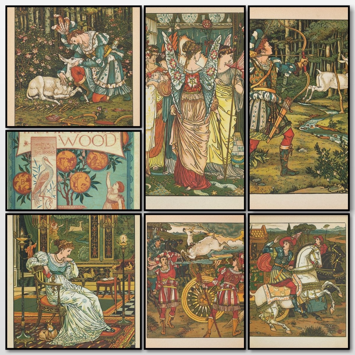 The Hind in the Wood, 1875 - Walter Crane - 7 images | A snapshot of the images