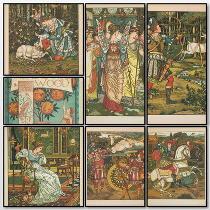 The Hind in the Wood, 1875 - Walter Crane - 7 images | A snapshot of the images